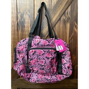 Luv Betsey by Betsey Johnson Floral Travel Duffle Bag NWT